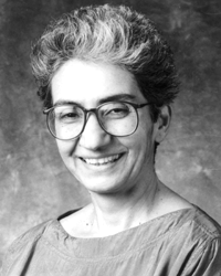 1996-2000: Prof. Afsaneh Najmabadi appointed as third full-time member in 1990. Credit: Barnard College Archives, ca. 2000.